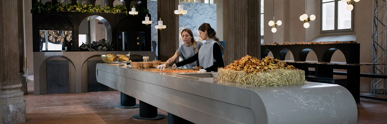 The Restaurant by Caesarstone & Tom Dixon at Salone del Mobile